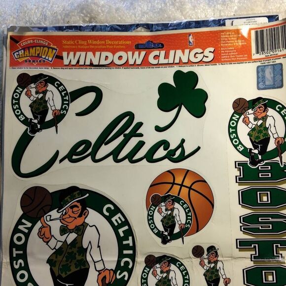 NBA Boston Celtics Embroidered Bath Set plus Bonus Stickers NWT - Picture 5 of 16